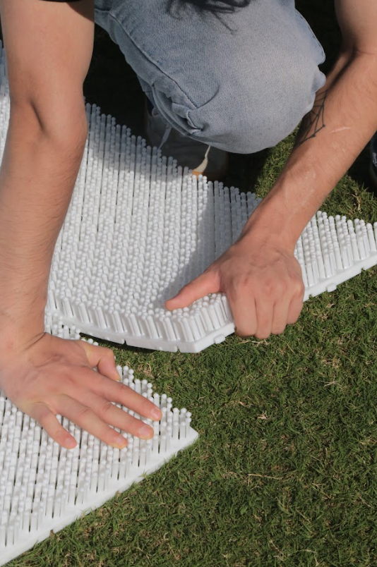 Personal Exercise Mats | Off Season Snowboard Training Mat 33.3CM*33.3CM Dry Slope Mat | Drisurf