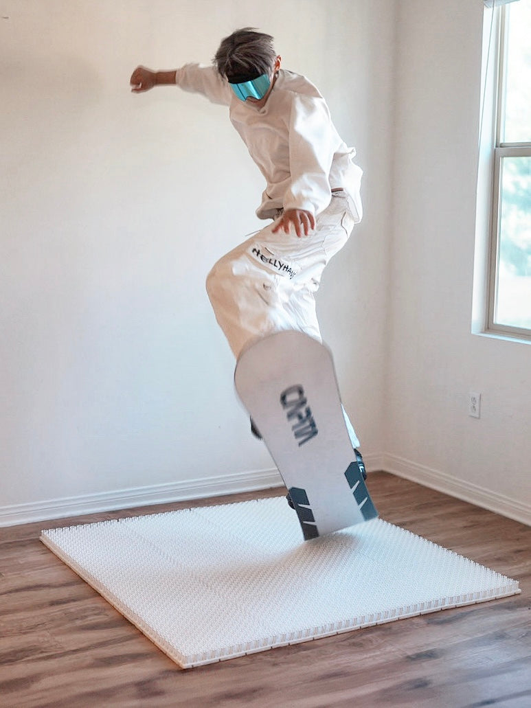 Personal Exercise Mats | Off Season Snowboard Training Mat  33.3CM*33.3CM Dry Slope Mat | Drisurf